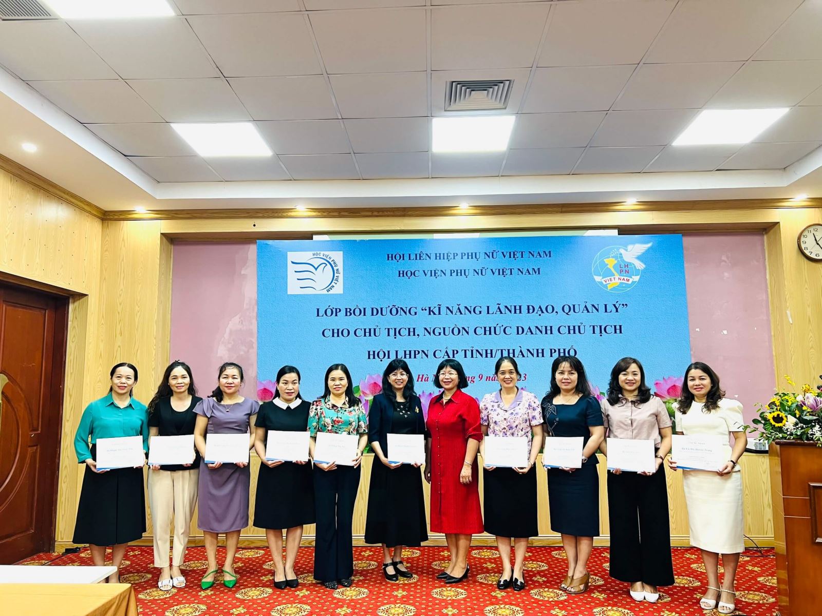 Học viện Phụ nữ Việt Nam bồi dưỡng kỹ năng lãnh đạo, quản lý cho lãnh đạo Hội cấp tỉnh/thành phố 