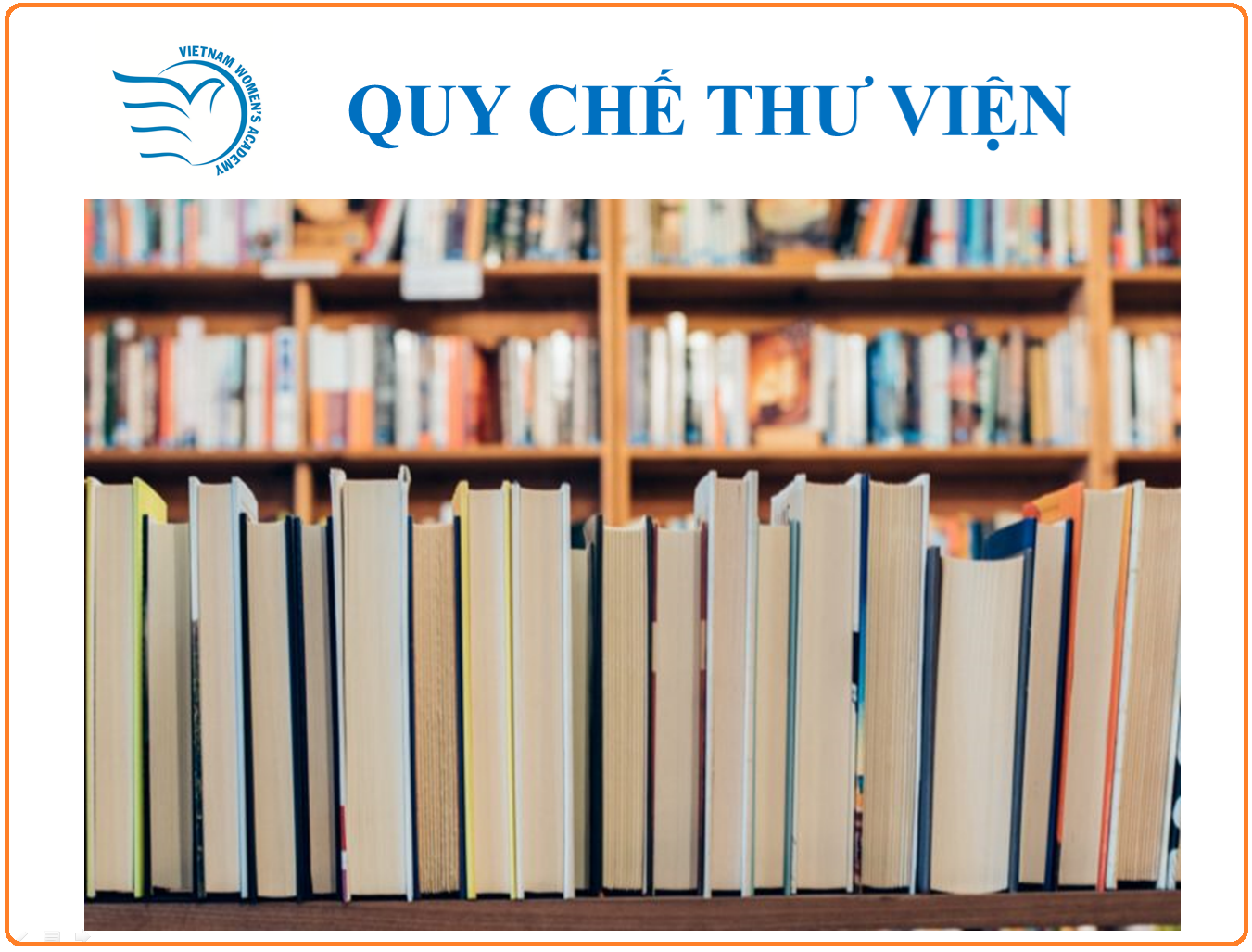 Quy chế Thư viện Học viện Phụ nữ Việt Nam