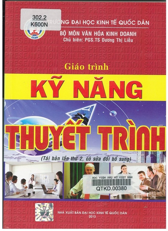 Giới thiệu sách: Giáo trình Kỹ năng thuyết trình