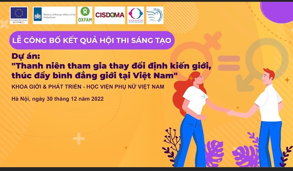 Học viện Phụ nữ Việt Nam công bố kết quả cuộc thi sáng kiến thay đổi định kiến, thúc đẩy bình đẳng giới