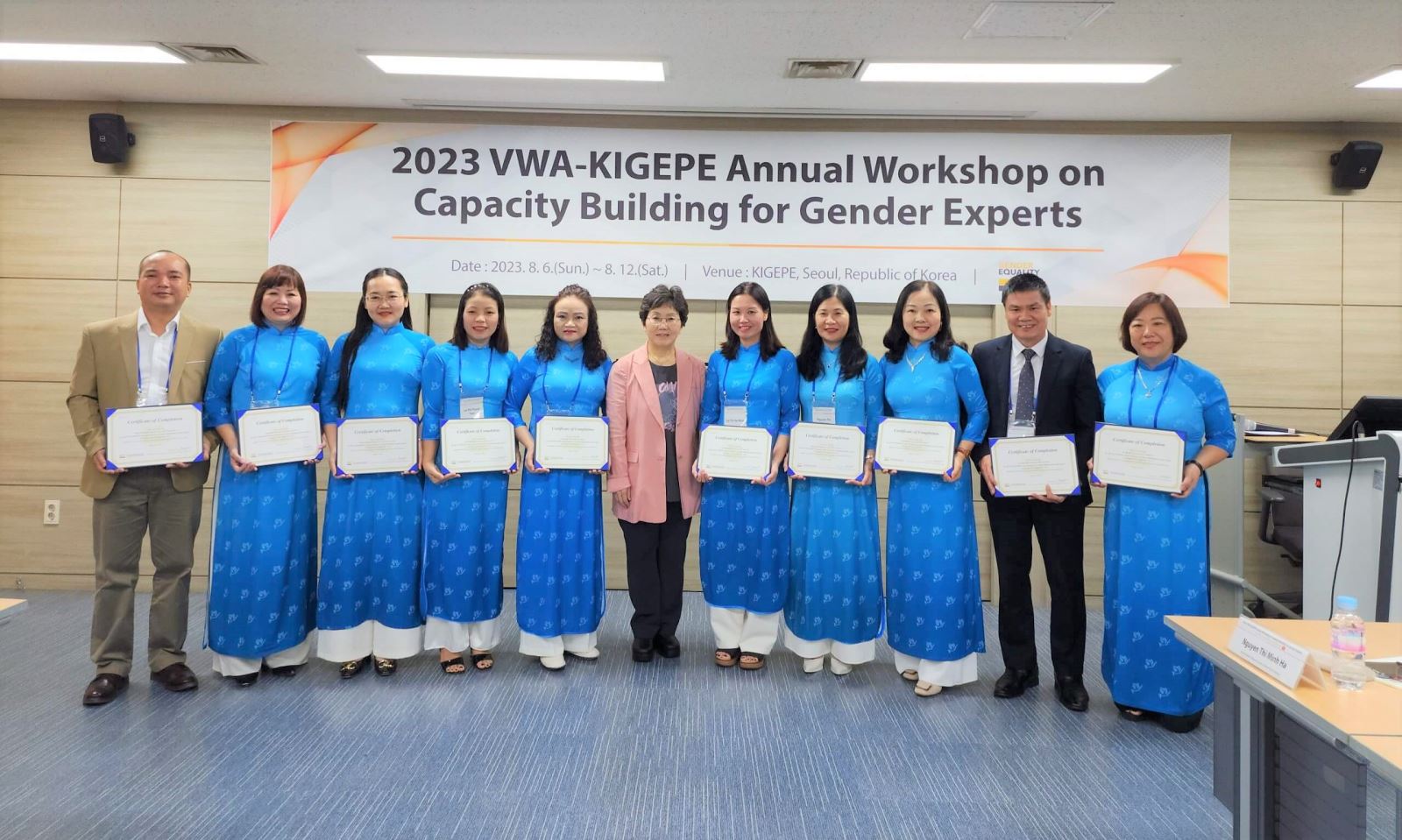 Đoàn cán bộ, giảng viên VWA tham gia tập huấn tại Hàn Quốc