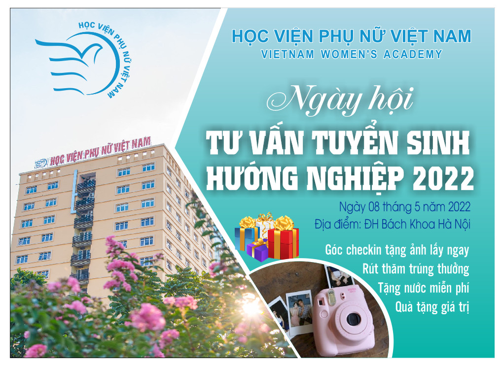 Hoc viện Phụ nữ Việt Nam tham gia ngày hội tư vấn tuyển sinh - hướng nghiệp 2022